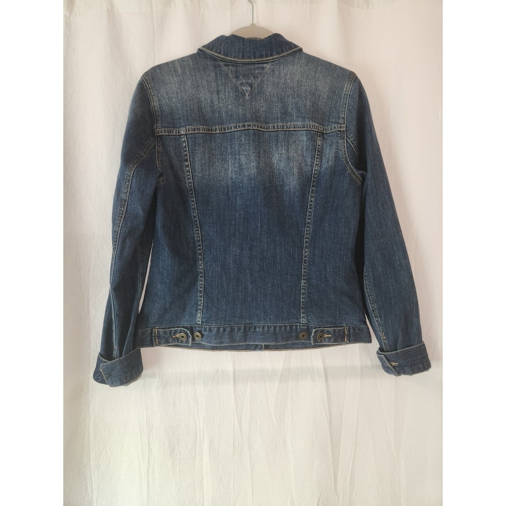 Tommy Hilfiger 2015 Denim Jacket Women's Size M Fitted - Picture 2 of 13